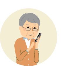 メガネをかけた男性のイラスト