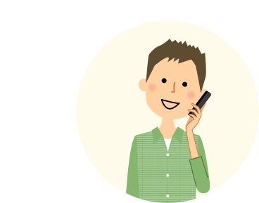 メガネをかけた男性のイラスト