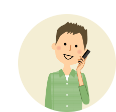 メガネをかけた男性のイラスト