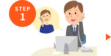 電話する人のイラスト