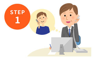 電話する人のイラスト